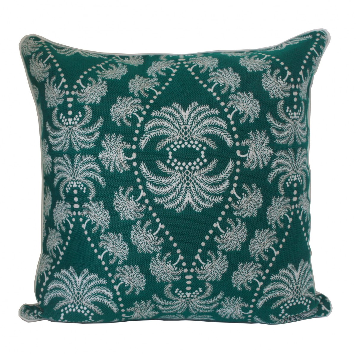 Palm Paisley Emerald Cushion Cover - 3Beaches Textiles